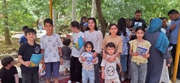 نقاشی با رنگ جمعیت؛ رقابت خلاقانه فرزندان کارکنان بیمارستان خلیلی به مناسبت هفته جمعیت
