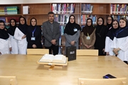 بازدید رئیس بیمارستان و سرپرست مدیریت از واحد کتابخانه