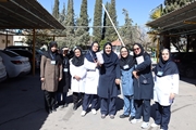مسابقات ضربات پنالتی به مناسبت دهه فجر در بیمارستان خلیلی برگزار شد